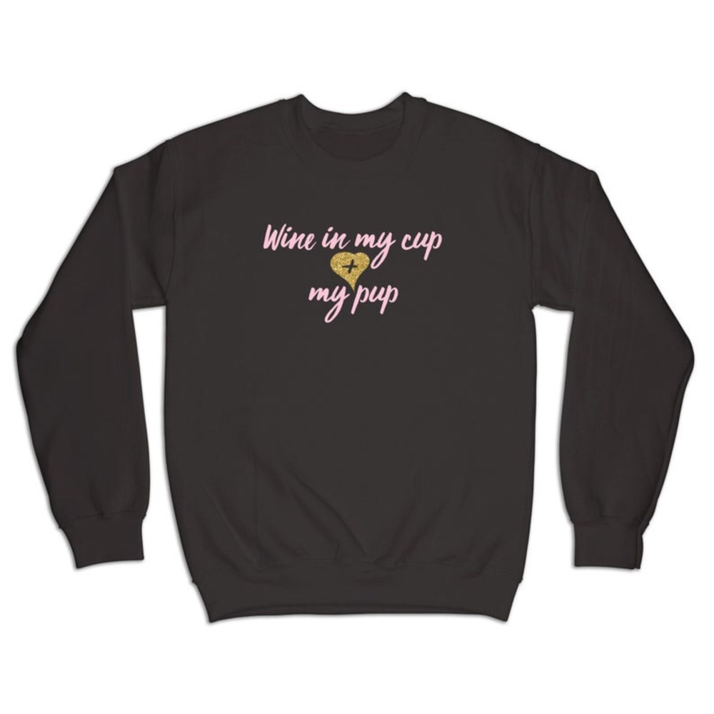 Women’s Sweater Crew-neck Sweatshirt Dog Mom Gift